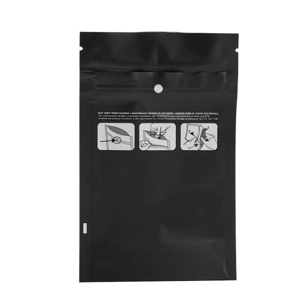 Child-Resistant Security Bag with Easy-Adult Access Instructions
