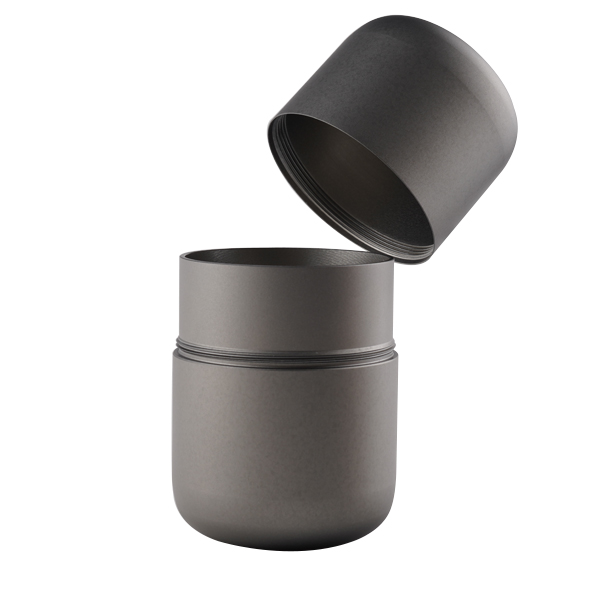 Sleek Aluminum Storage Canister | Airtight & Durable