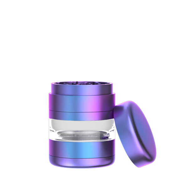 Top Blue Gradient 5pc Aluminium Herb Grinder with Sifting Screen