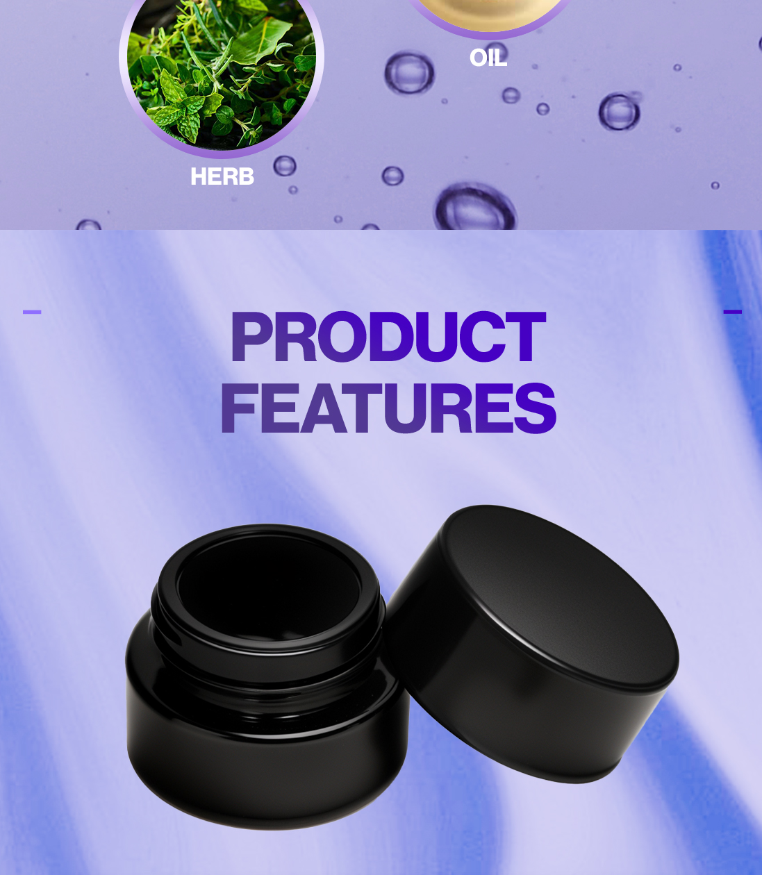 Ultimate Protection: Child-Resistant 5ml Violet Glass Jar for High-End Concentrates