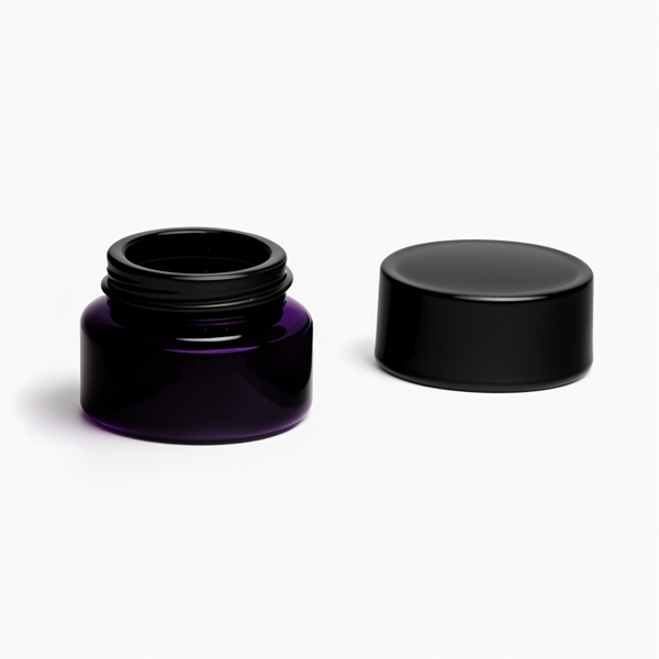 Ultimate Protection: Child-Resistant 5ml Violet Glass Jar for High-End Concentrates