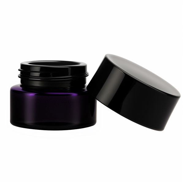 Ultimate Protection: Child-Resistant 5ml Violet Glass Jar for High-End Concentrates