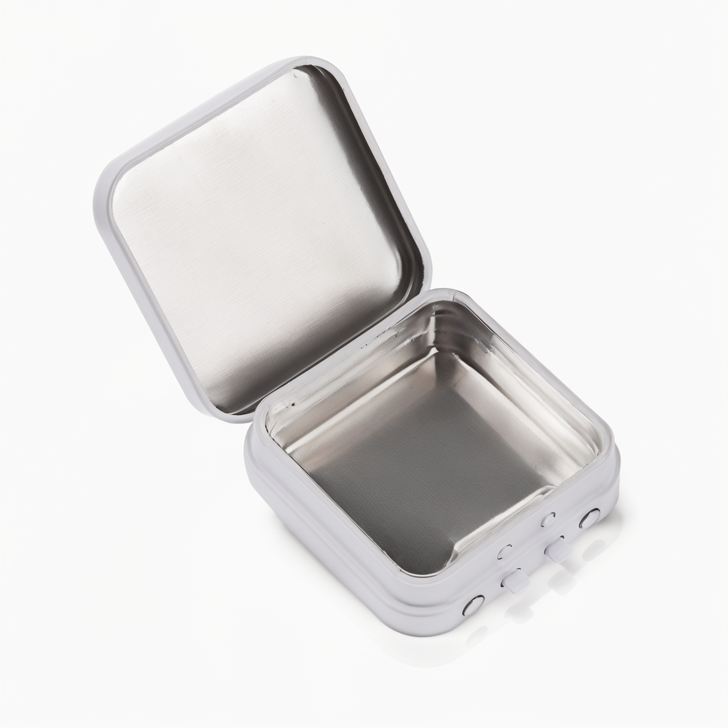 Minimalist Safety Child-Resistant Tin Box square 50mm x 50 mm